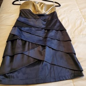 NWT party dress black and gold